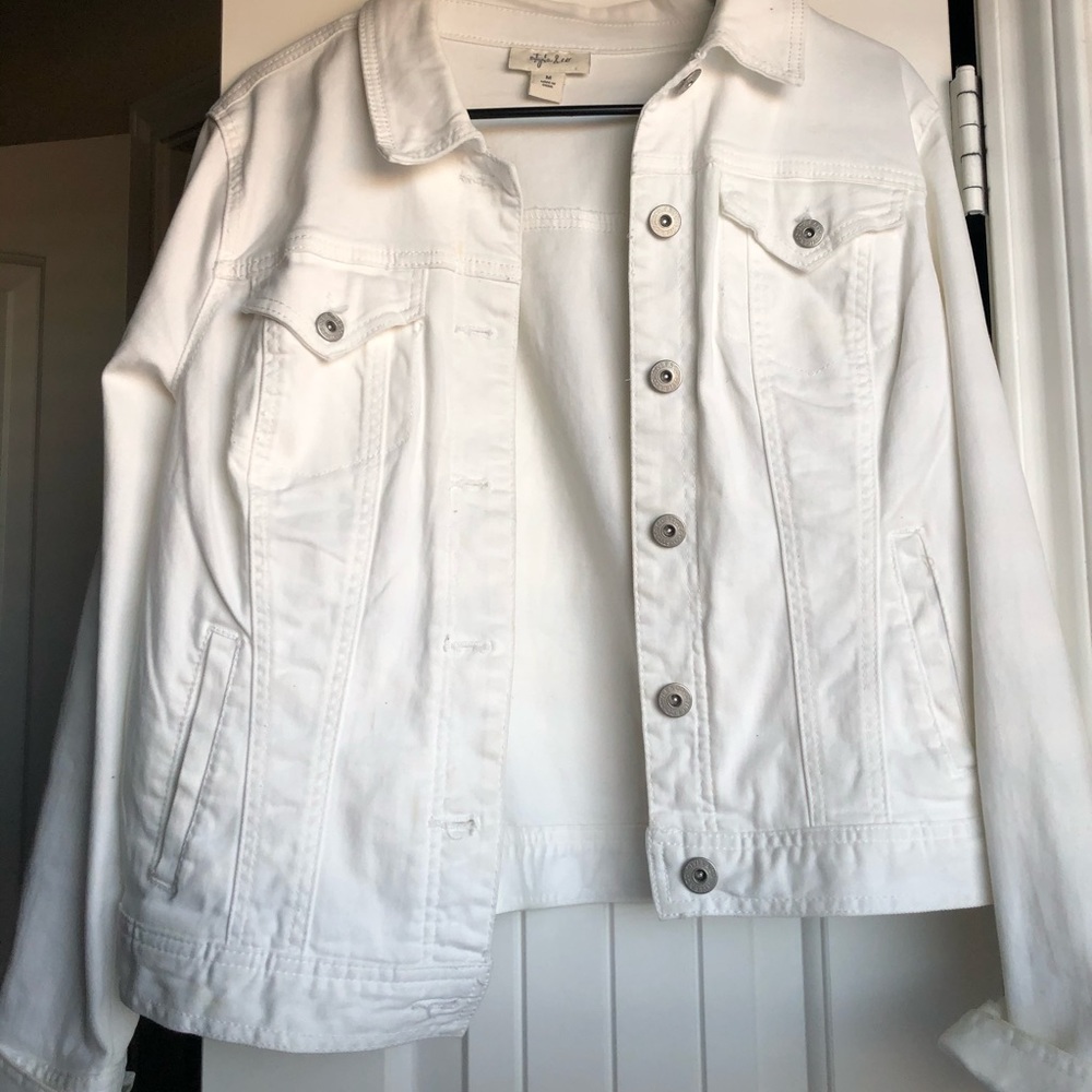 White jean Jacket